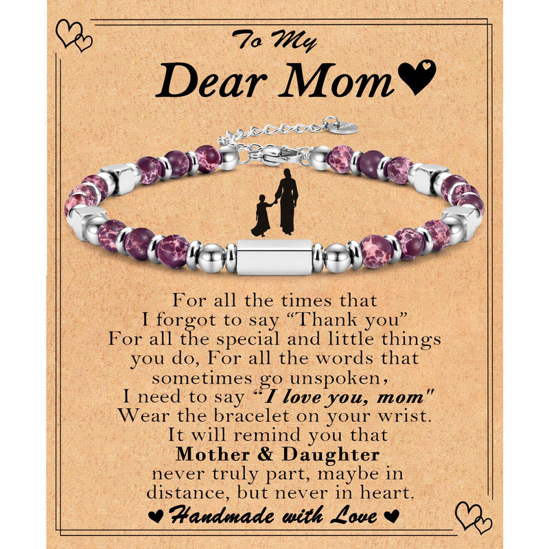 Mom's Love Beaded Bracelet