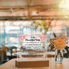 To My Beautiful Wife – Acrylic Square